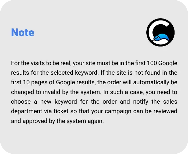 note organic traffic